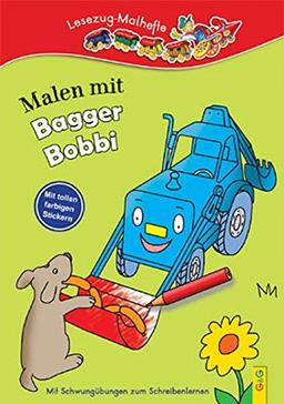 Malen mit Bagger Bobbi: Lesezug-Malheft