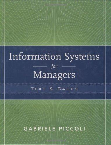 Information Systems for Managers: Texts and Cases