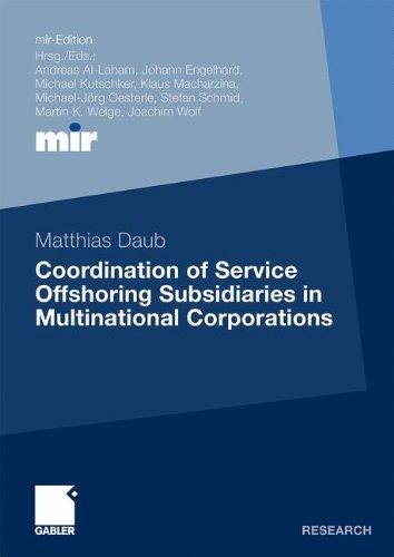 Coordination of Service Offshoring Subsidiaries in Multinational Corporations (mir-Edition)