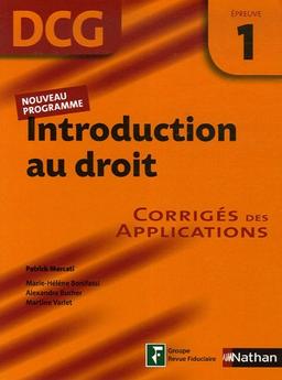 Introduction au droit, DCG épreuve 1