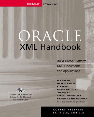 Oracle XML Handbook, w. CD-ROM (Oracle Press Series)