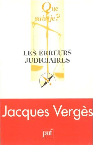 Les erreurs judiciaires