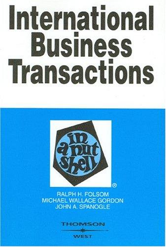 International Business Transactions in a Nutshell (Nutshell Series)