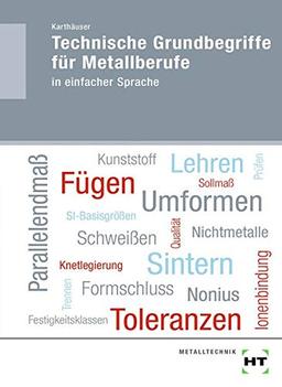 Technische Grundbegriffe für Metallberufe: in einfacher Sprache