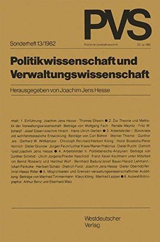 Politikwissenschaft und Verwaltungswissenschaft (Politische Vierteljahresschrift Sonderhefte)