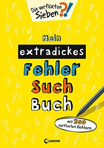 Mein extradickes Fehler-Such-Buch (gelb): Mit 300 verflixten Fehlern - Rätsel- und Beschäftigungsbuch für Kinder ab 5 Jahre (Die verflixten Sieben)