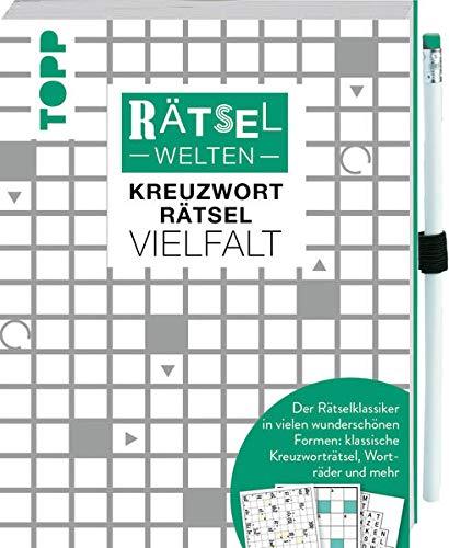 Rätselwelten – Kreuzworträtsel Vielfalt | Der Rätselklassiker in vielen wunderschönen Formen: klassische Kreuzworträtsel, Worträder und mehr: ... Losrätseln sowie Gummiband zum Befestigen