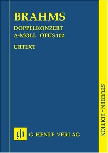 Doppelkonzert a-Moll op. 102. Studien-Edition