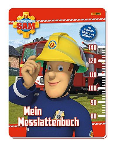 Feuerwehrmann Sam: Mein Messlattenbuch: mit Ausmalbildern und Stickern