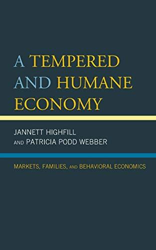 A Tempered and Humane Economy: Markets, Families, and Behavioral Economics