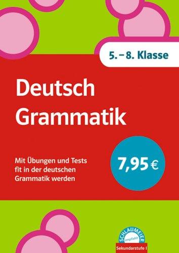 Deutsch Grammatik 5.-8. Klasse. (Lernmaterialien)