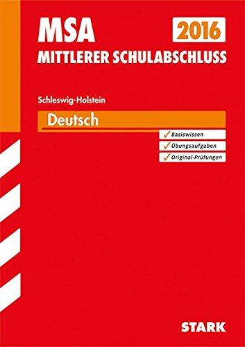 Mittlerer Schulabschluss Schleswig-Holstein - Deutsch