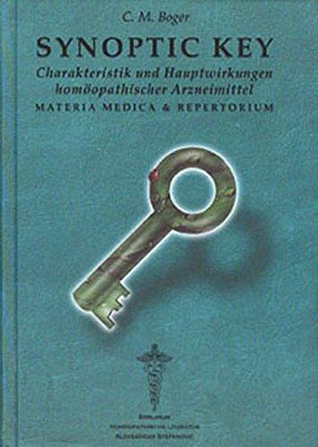 Synoptic Key: Charakteristika und Hauptwirkungen homöopathischer Arzneimittel