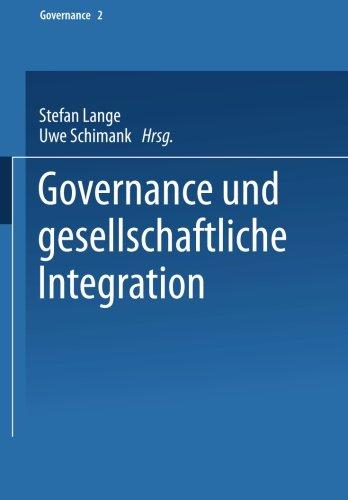 Governance Und Gesellschaftliche Integration