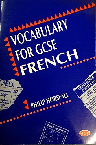 Vocabulary for GCSE French