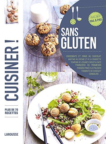 Sans gluten : plus de 80 recettes, avec des pas à pas : croissants et pains au chocolat, muffins au chèvre et à la courgette, tempura de légumes croustillants, financiers au parmesan, poisson pané à la polenta, fondants au chocolat, congolais...