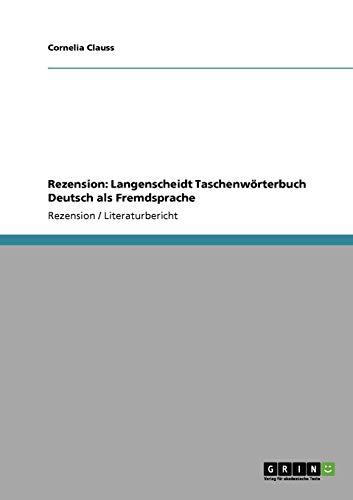 Rezension: Langenscheidt Taschenwörterbuch Deutsch als Fremdsprache