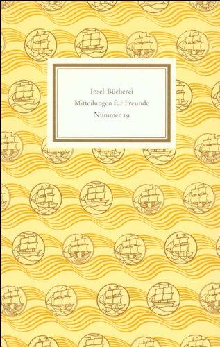 Insel-Bücherei. Mitteilungen für Freunde: Nummer 19