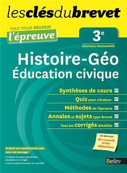 Histoire géo, éducation civique 3e : nouveau programme