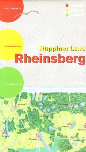 Ruppiner Land, Rheinsberg 1 : 60 000: Freizeitkarte, Fahrradkarte. Wanderkarte