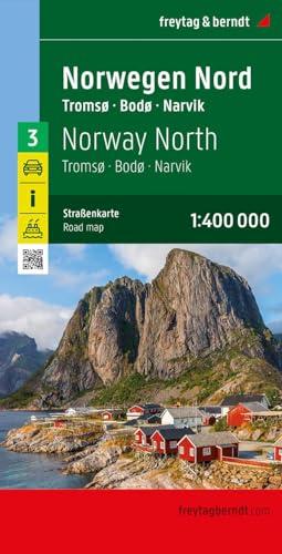 Norwegen Nord, Straßenkarte 1:400.000, freytag & berndt: Narvik (freytag & berndt Auto + Freizeitkarten)