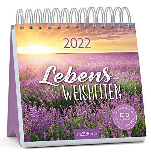 Postkartenkalender Lebensweisheiten 2022