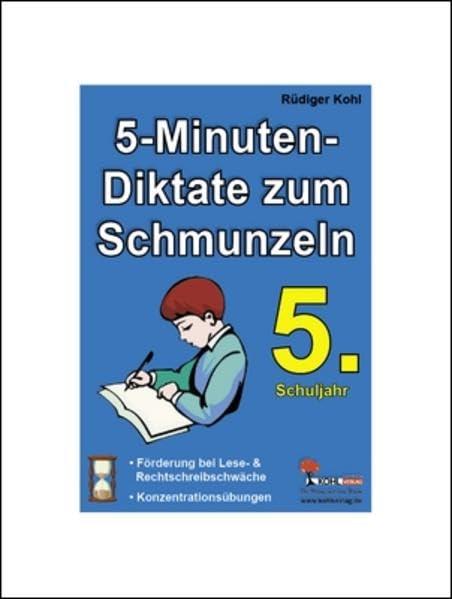 5-Minuten-Diktate zum Schmunzeln/5. Schuljahr