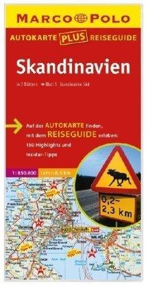 Marco Polo Autokarte plus Reiseguide Skandinavien 1:850 000