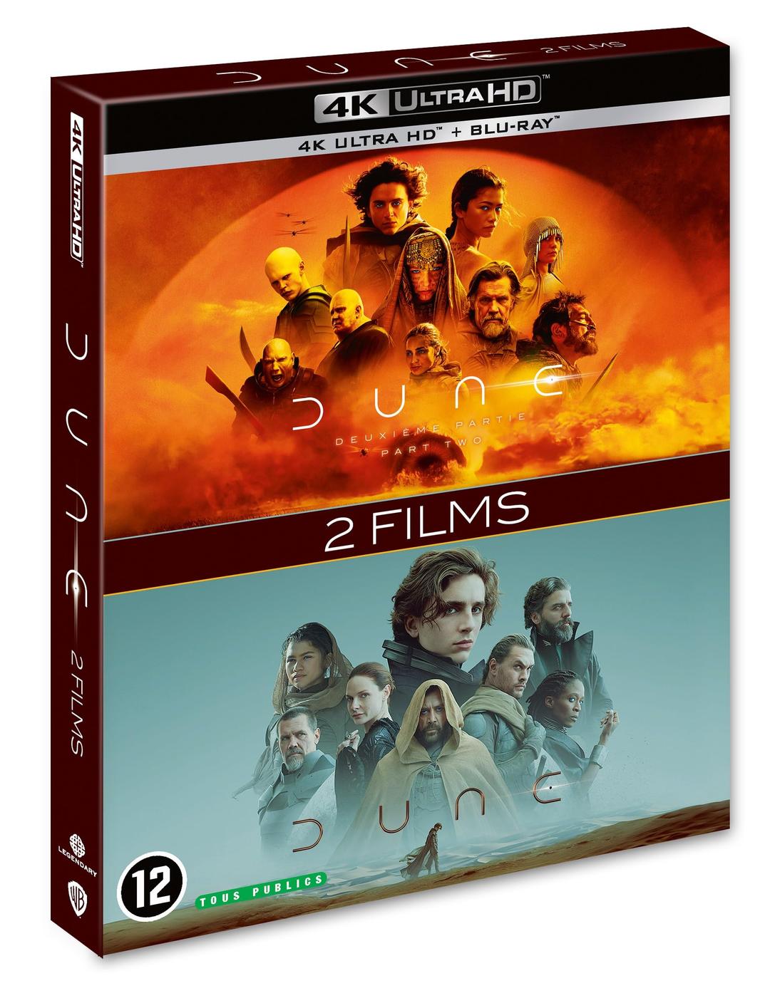 Dune + dune : deuxième partie 4k ultra hd [Blu-ray] [FR Import]