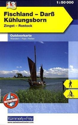 Outdoorkarte 07. Fischland - Darß 1 : 50.000: Kühlungsborn - Zingst: Zingst - Rostock. Wandern - Rad - Reiten