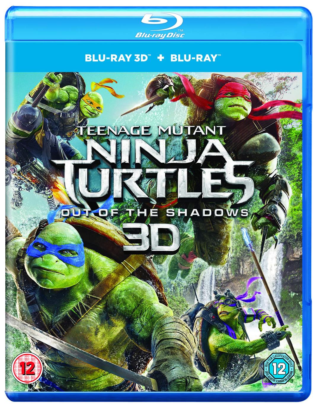 Teenage Mutant Ninja Turtles: Out Of The Shadows (Blu-ray 3D + Blu-ray) [2016] UK-Import, Sprache-Englisch