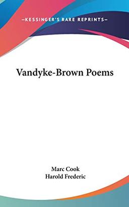 Vandyke-Brown Poems