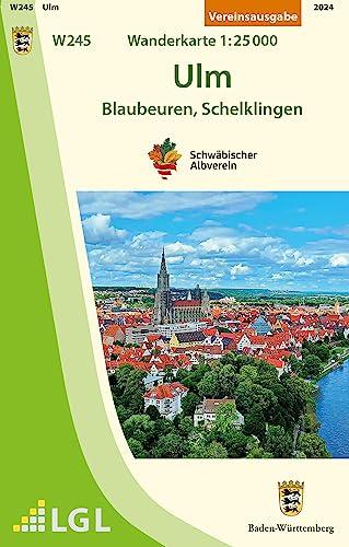 W245 Ulm - Blaubeuren, Schelklingen: Wanderkarte 1:25.000 (Wanderkarten 1:25 000)