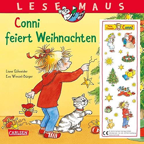 LESEMAUS 58: Conni feiert Weihnachten (2019): Mit weihnachtlichem Glitzer-Aufkleber (58)