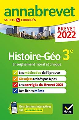 Histoire-géo, enseignement moral et civique 3e : brevet 2022