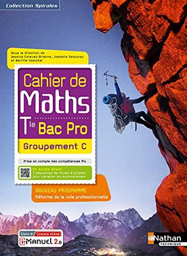 Cahier de maths terminale bac pro groupement C : nouveau programme : réforme de la voie professionnelle