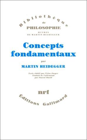 Concepts fondamentaux : cours 1923-1944