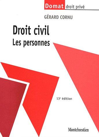 Droit civil. Vol. 1. Les personnes