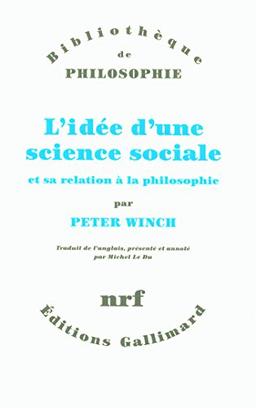 L'idée d'une science sociale et sa relation à la philosophie