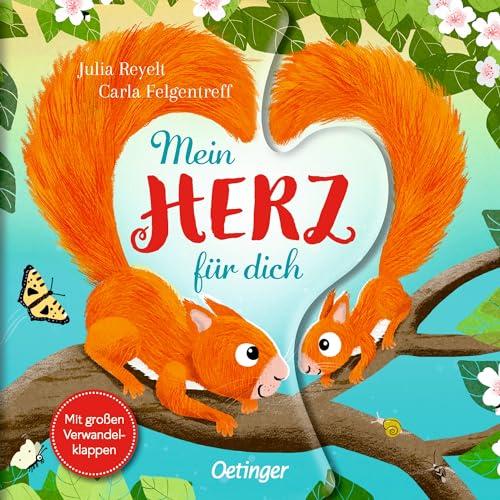 Mein Herz für dich: Ein Liebhaben-Buch für Kinder ab 18 Monaten mit gereimtem Text und großen Klappen, die auf jeder Seite ein Herz entstehen lassen