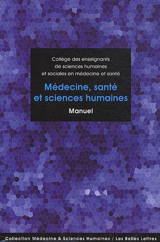 Médecine, santé et sciences humaines : manuel