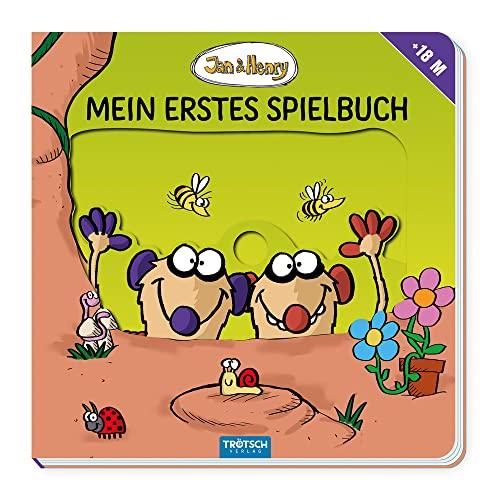 Trötsch Jan und Henry Mein erstes Spielbuch Pappenbuch mit Schiebern: Entdeckerbuch Beschäftigungsbuch