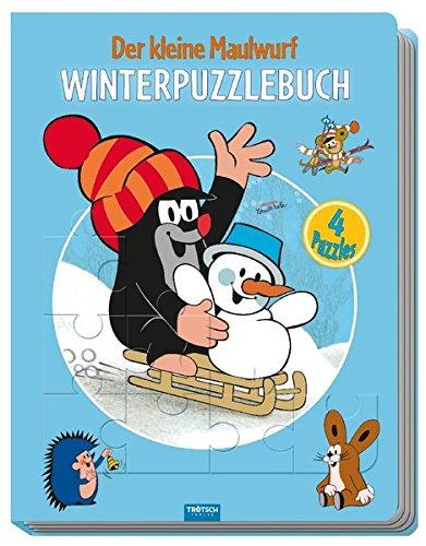 Winter-Puzzlebuch "Der kleine Maulwurf": 4 Puzzle, 24-teilig