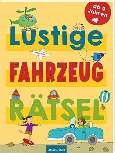 Lustige Fahrzeug-Rätsel: Labyrinthe, Punkterätsel und vieles mehr | Rätselheft ab 4 Jahren