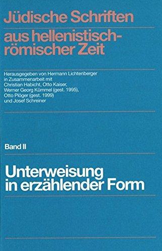 Jüdische Schriften aus  hellenistisch-römischer Zeit, Bd 2: Unterweisung in erzählender Form: Jüdische Schriften aus hellenistisch-römischer Zeit, Band II - Buchdecke