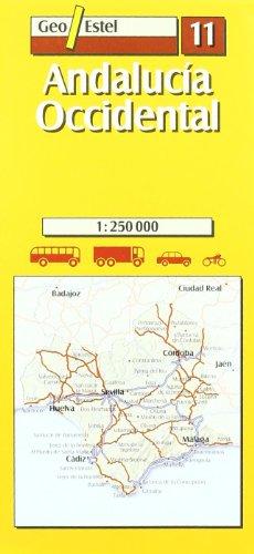 11: Andalucia Occidental Road Map 1:250, 000 (Main routes)