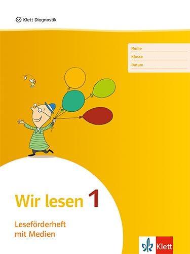 Wir lesen 1: Leseförderheft mit Medien (5er Pack) Klasse 1