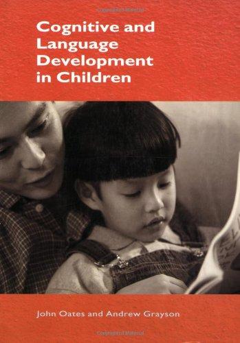 Cognitive and Language Development in Children (Child Development (Blackwell))