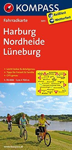 Harburg - Nordheide - Lüneburg: Fahrradkarte. GPS-genau. 1:70000 (KOMPASS-Fahrradkarten Deutschland, Band 3011)