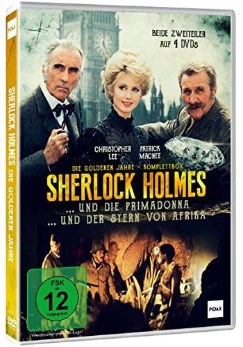 Sherlock Holmes - Die goldenen Jahre 1+2 - Die kpl. Edition: Sherlock Holmes und die Primadonna (The Leading Lady) + Sherlock Holmes und der Stern von Afrika (Incident at Victoria Falls) 4 Filme Box